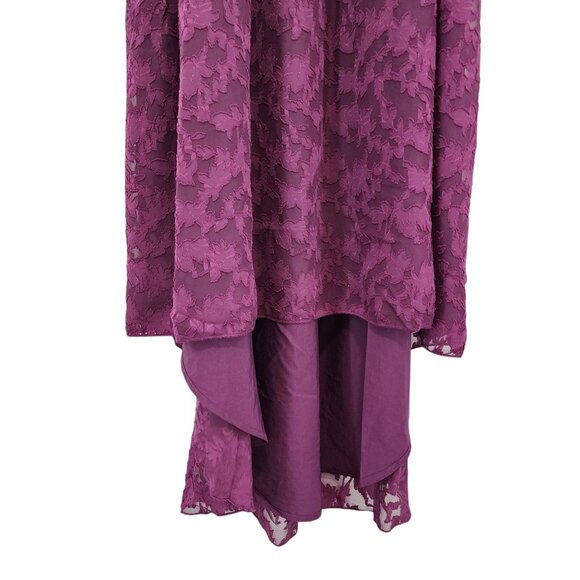 Mia Joy Girls Lilya Square Neck Puff Sleeve Hi-Low Dress - 12 - Picture 3 of 8